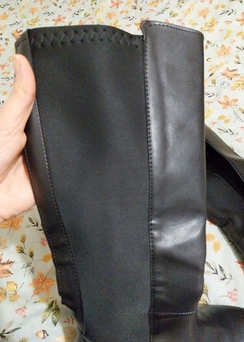 Deri Kadın Çizme Siyah - Görsel 7