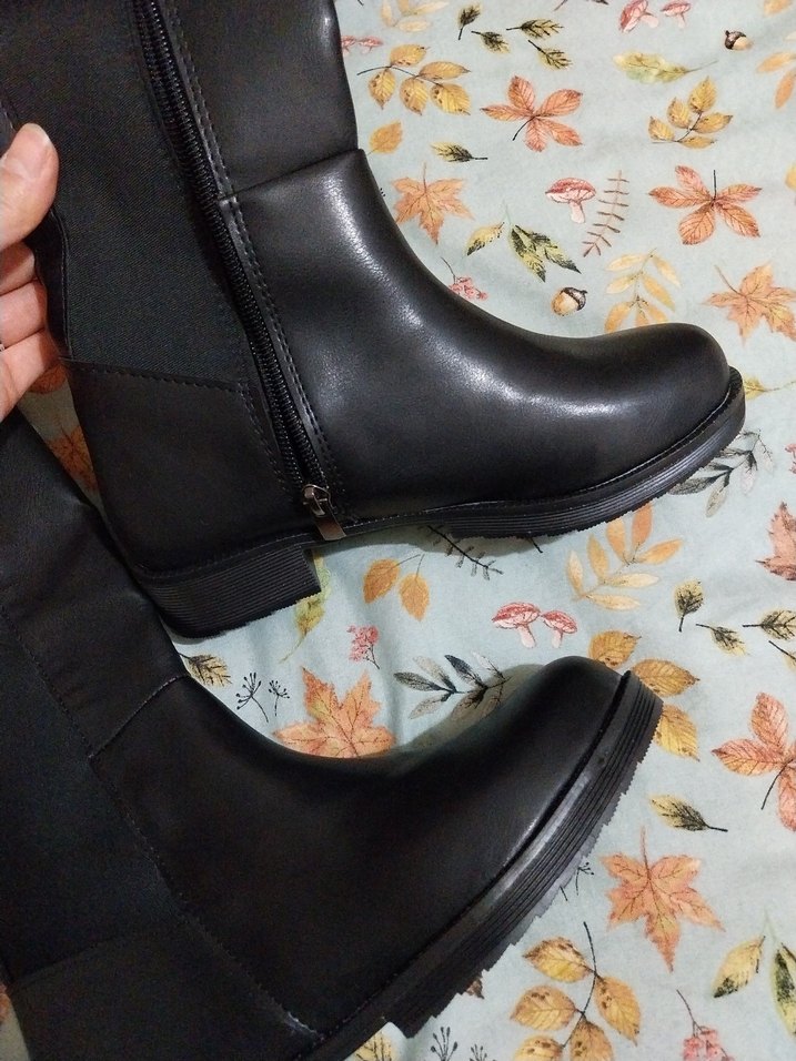 Deri Kadın Çizme Siyah - Görsel 3