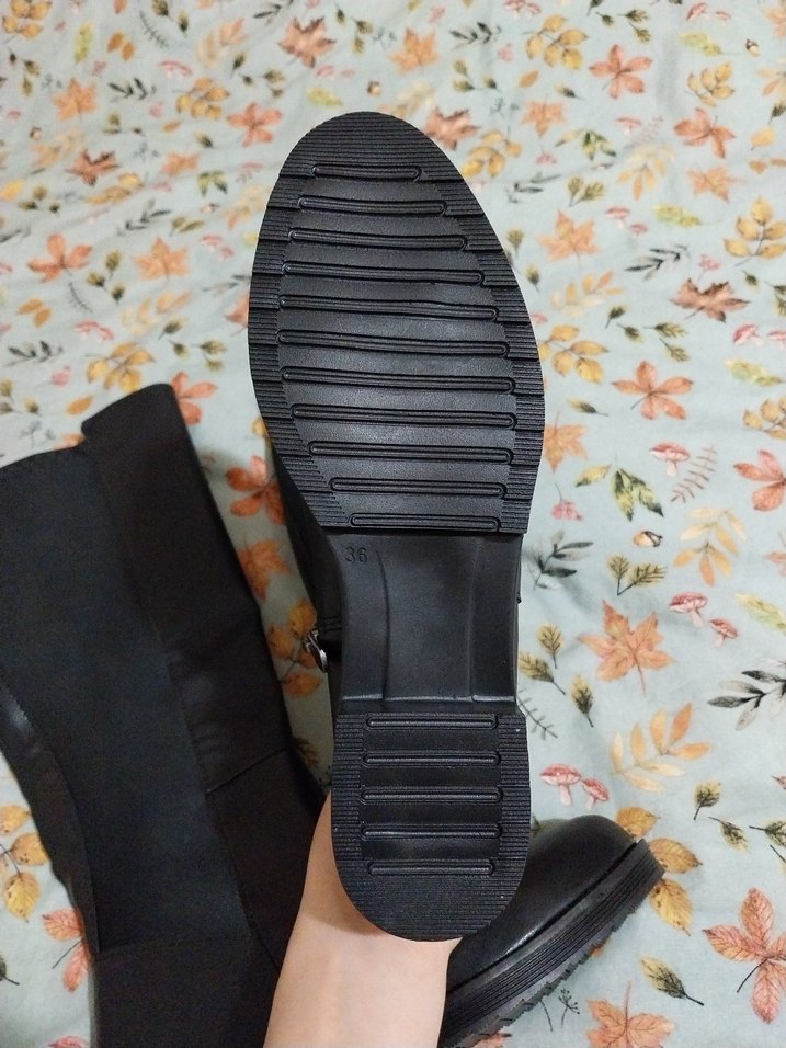 Deri Kadın Çizme Siyah - Görsel 4