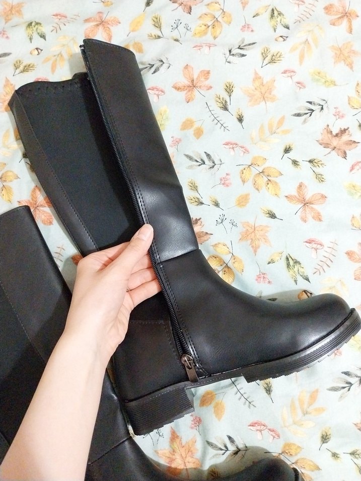Deri Kadın Çizme Siyah - Görsel 2