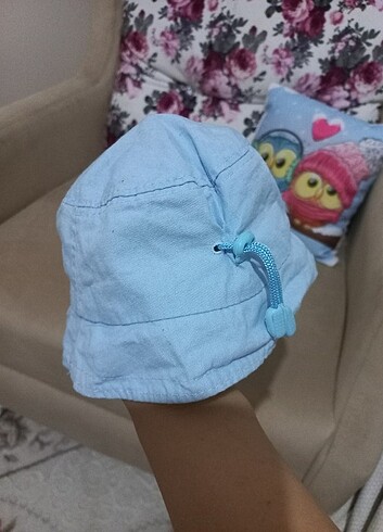 6-12 Ay, 18 cm Beden mavi Renk Şapka 