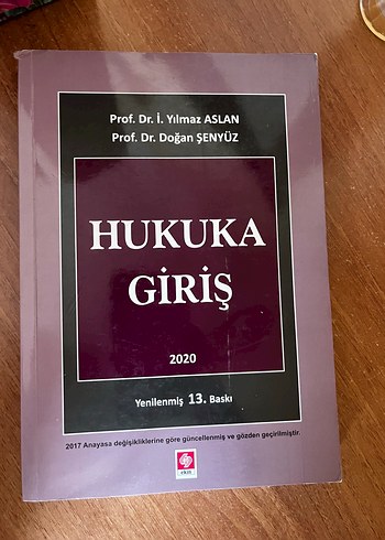Hukuka Giriş 2020 Yenilenmiş 13. Baskı