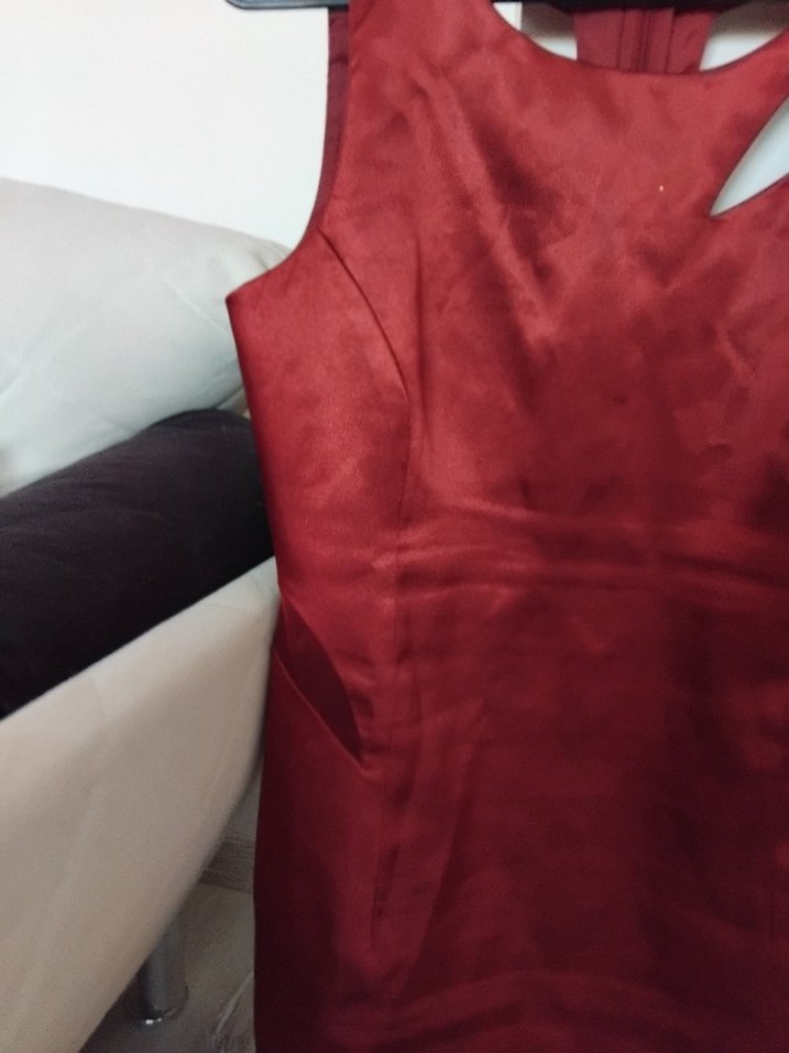 koton party wear 38 beden bordo Kadın Elbise - Görsel 5