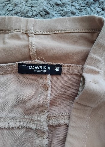 Bej kot Hamile Pantolonu 40 bden - Görsel 2