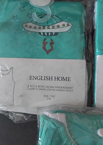 English Home 2 li 7 8 yaş atlet - Görsel 2