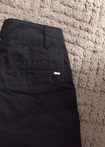 Kadın Siyah Mini Bermuda Şort mng - Görsel 4