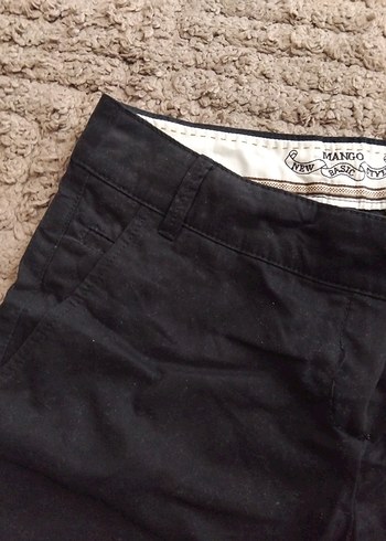 Kadın Siyah Mini Bermuda Şort mng - Görsel 3