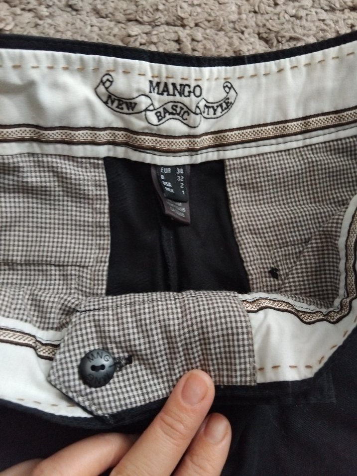 Kadın Siyah Mini Bermuda Şort mng - Görsel 2