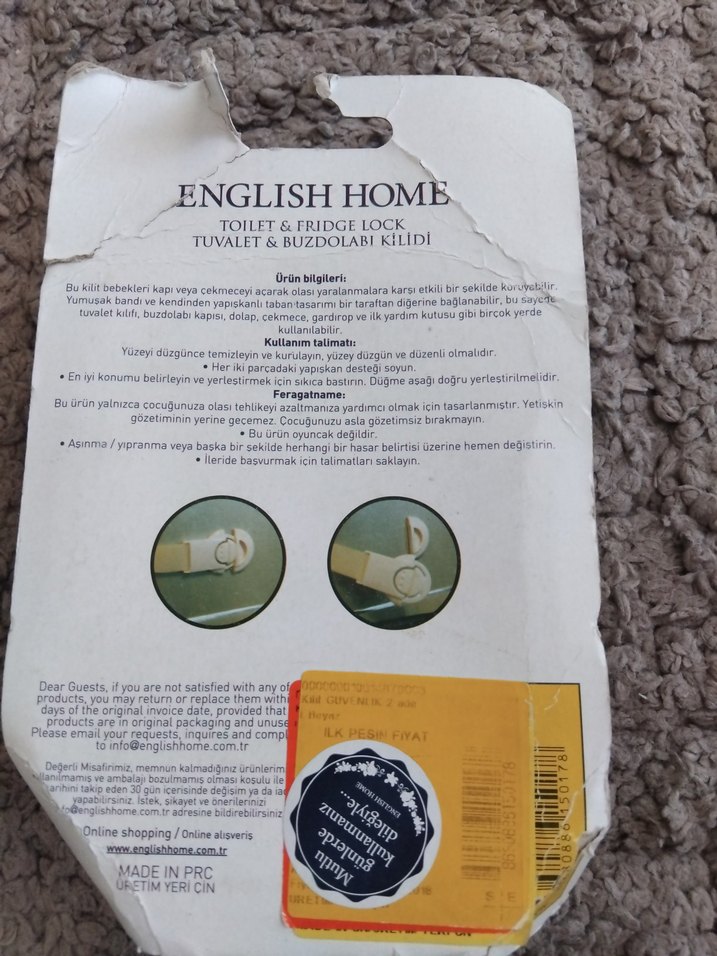 English Home Tuvalet ve Buzdolabı Kilidi - Görsel 2