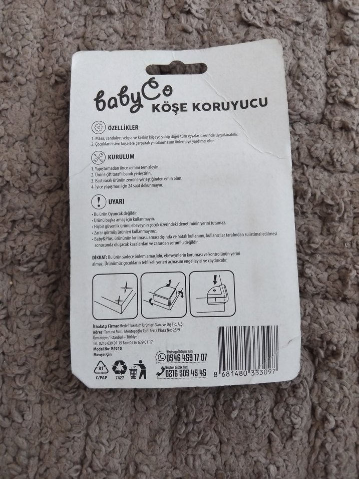 Altın Renk Köşe Koruyucu 4'lü Paket - Görsel 2