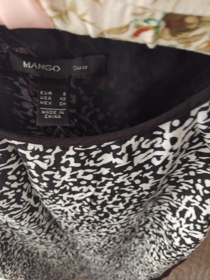 mango s beden şifon elbise astarlı - Görsel 2