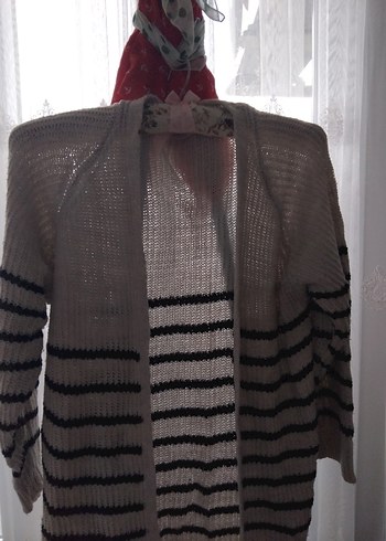 Gri Örgü Kadın Hırka - Görsel 3