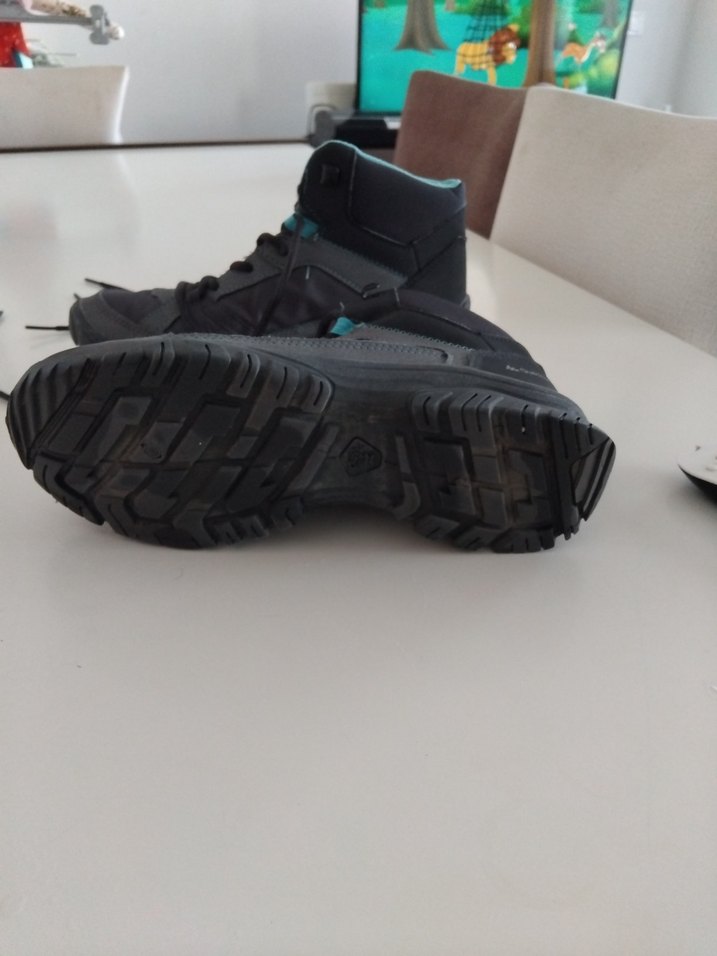 Gri Erkek Outdoor Ayakkabı Velcro Detaylı - Görsel 2