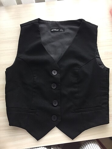 xs Beden Crop blazer yelek
