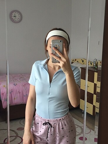 Milla çıtçıtlı bluz