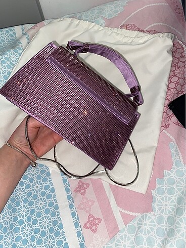 Zara parlak tasli canta - Görsel 16