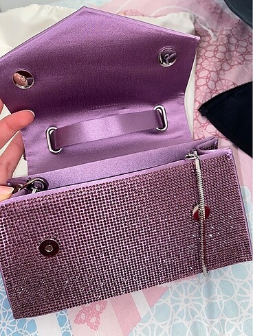 Zara parlak tasli canta - Görsel 12