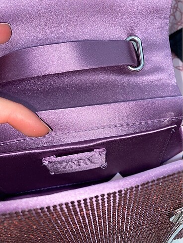 Zara parlak tasli canta - Görsel 10