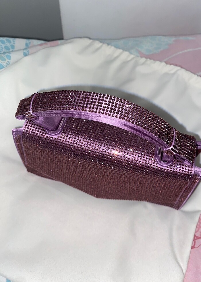 Zara parlak tasli canta - Görsel 3