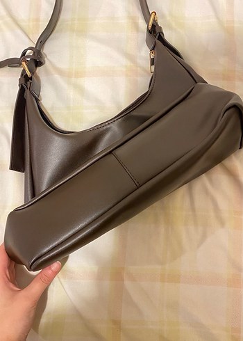 Kahverengi Deri Kadın Çanta - Görsel 4