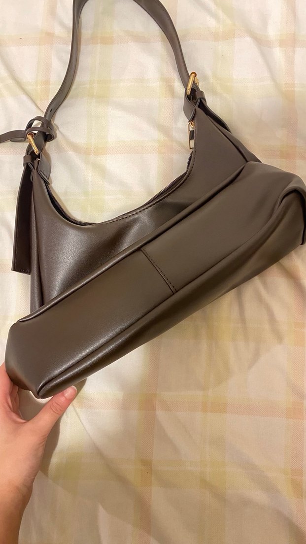 Kahverengi Deri Kadın Çanta - Görsel 4