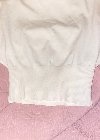 Bershka beyaz asimetrik kazak - Görsel 3