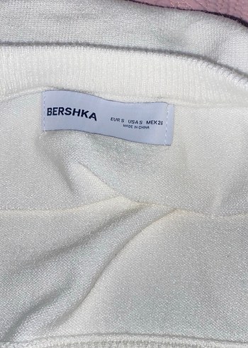 Bershka beyaz asimetrik kazak - Görsel 5