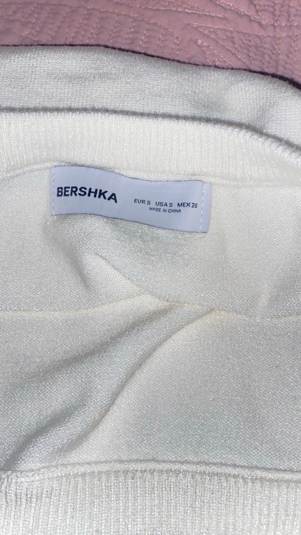 Bershka beyaz asimetrik kazak - Görsel 5