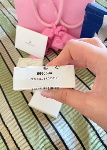 Swarovski Mavi Taşlı Kolye - Görsel 3