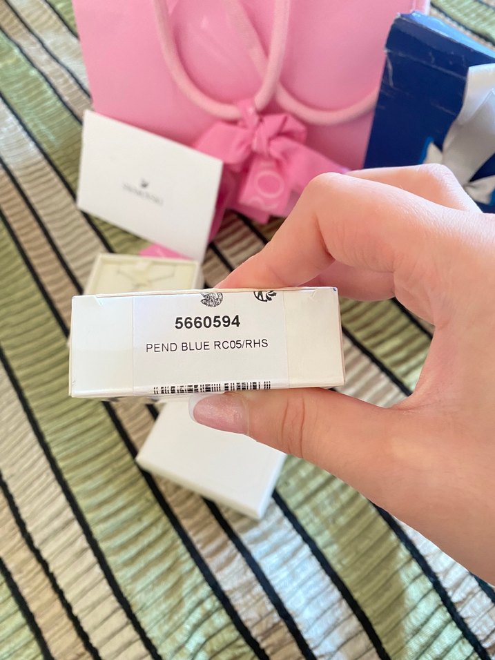 Swarovski Mavi Taşlı Kolye - Görsel 3