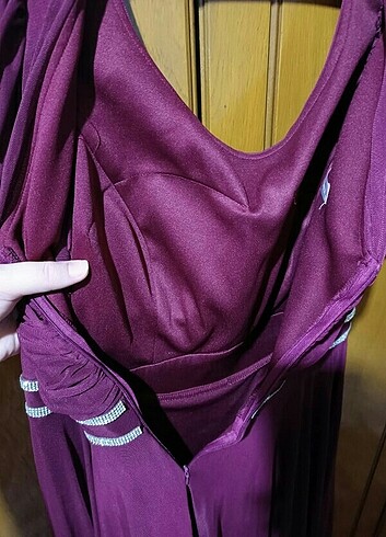 40 Beden bordo Renk Abiye/Elbise