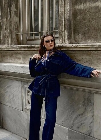 Denim kot takım