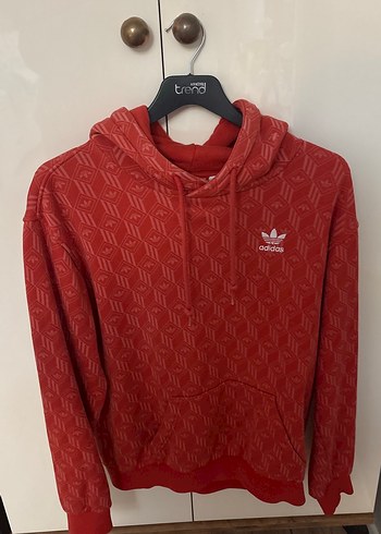 Adidas Kirmizi Adidas Kapusonlu Sweatshirt