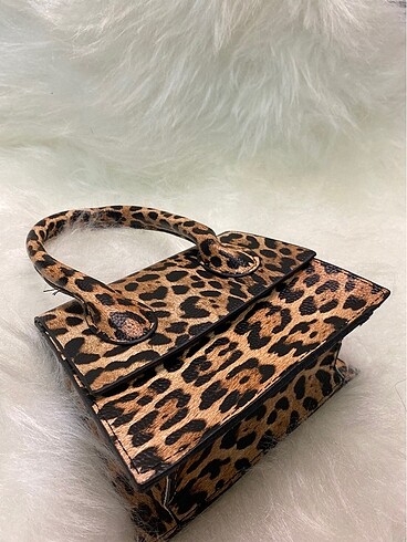 Leopar mini boy çanta