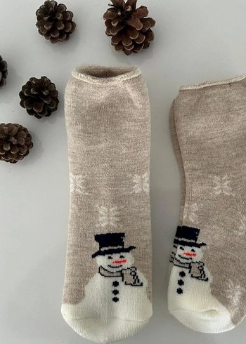 sardonlu kışlık havlu corap - Görsel 4