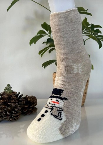 sardonlu kışlık havlu corap - Görsel 2