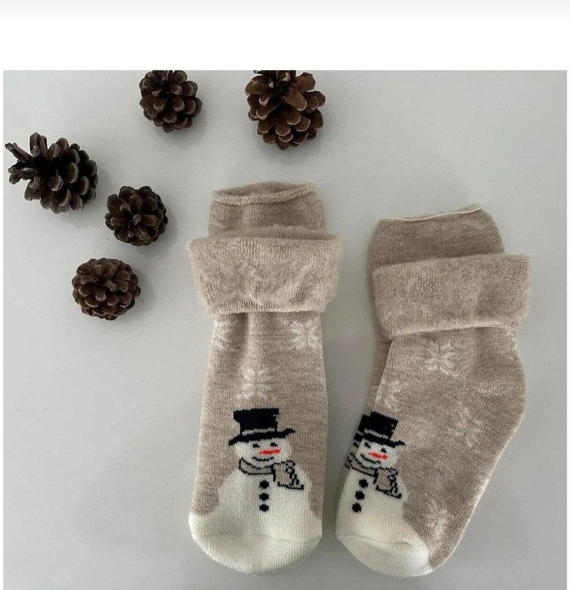 sardonlu kışlık havlu corap - Görsel 3