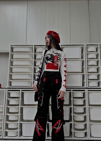 Diğer Zincirli gothic pantolon