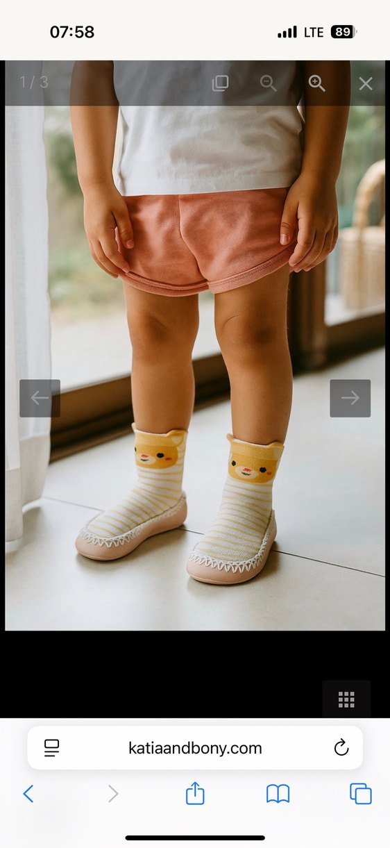 Katıa&bony marka Bebek makosen çorap sıfır ürün 22/23 numara - Görsel 3