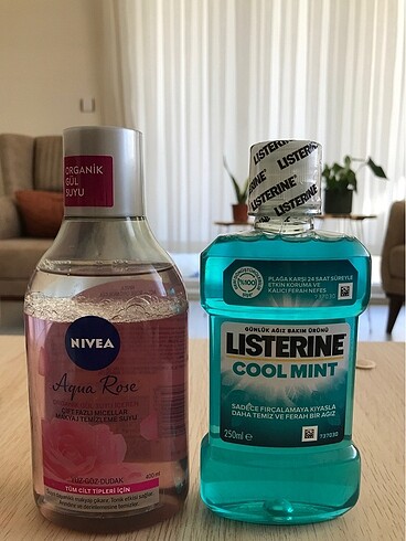 Nivea Nivea makyaj temizleme suyu listerin ağız bakım suyu