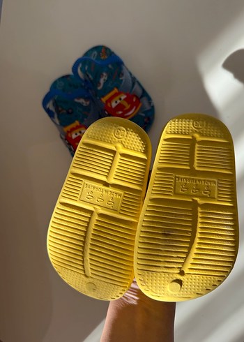 Çocuk Terlik sarı LCW mavi gezer marka 23 no - Görsel 3