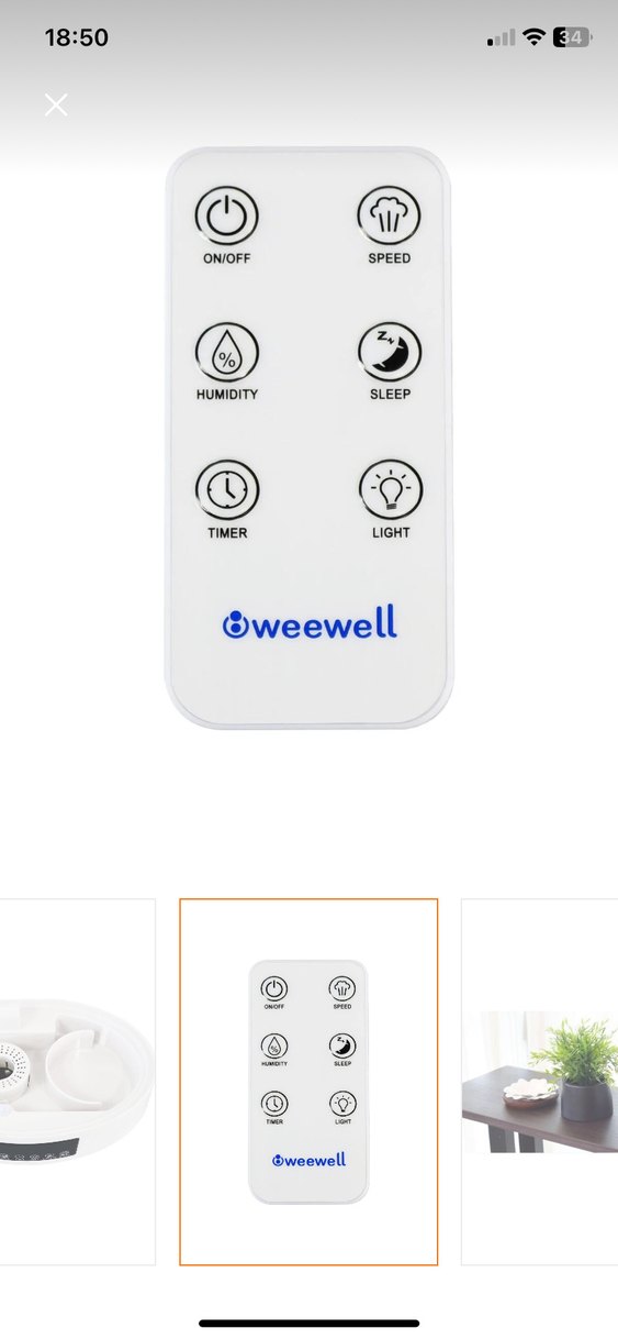 Weewell Hava Temizleyici ve Nemlendirici - Görsel 5