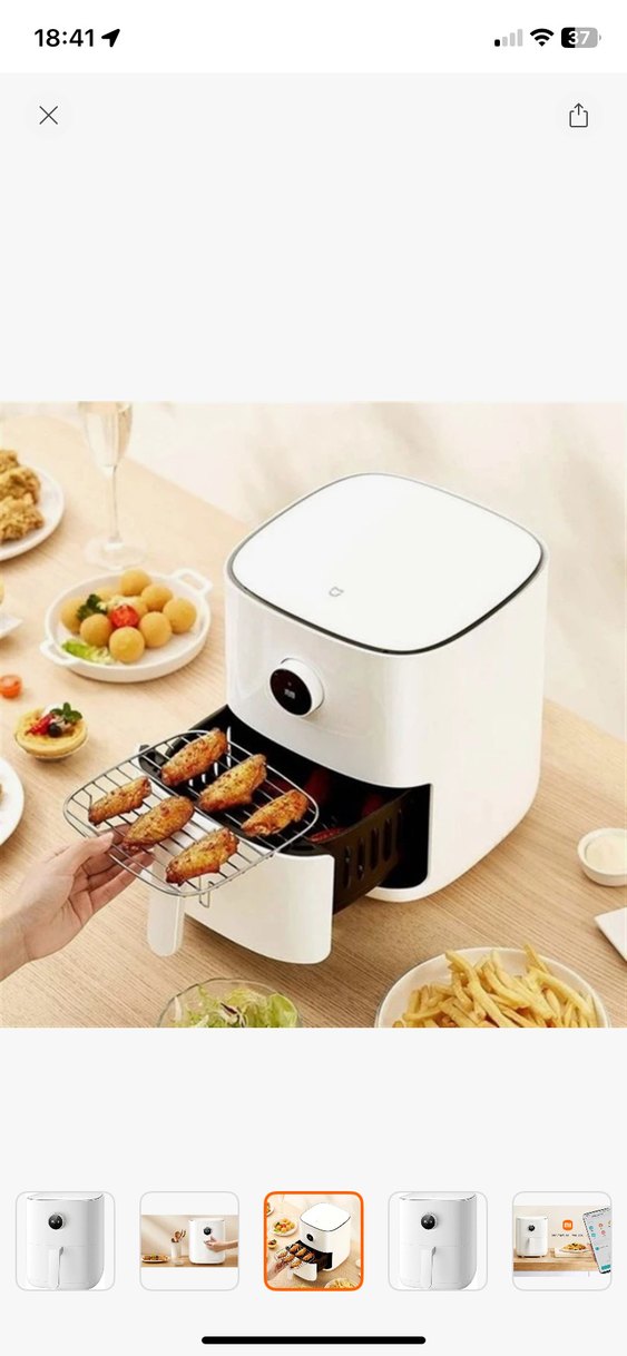 Beyaz Mutfak Fritözü ve Izgara airfryer - Görsel 2