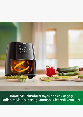 4.1 L Kapasiteli Siyah Philips Airfryer - Görsel 3