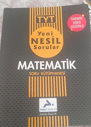 TYT Matematik Yeni Nesil Soru Kitabı paraf