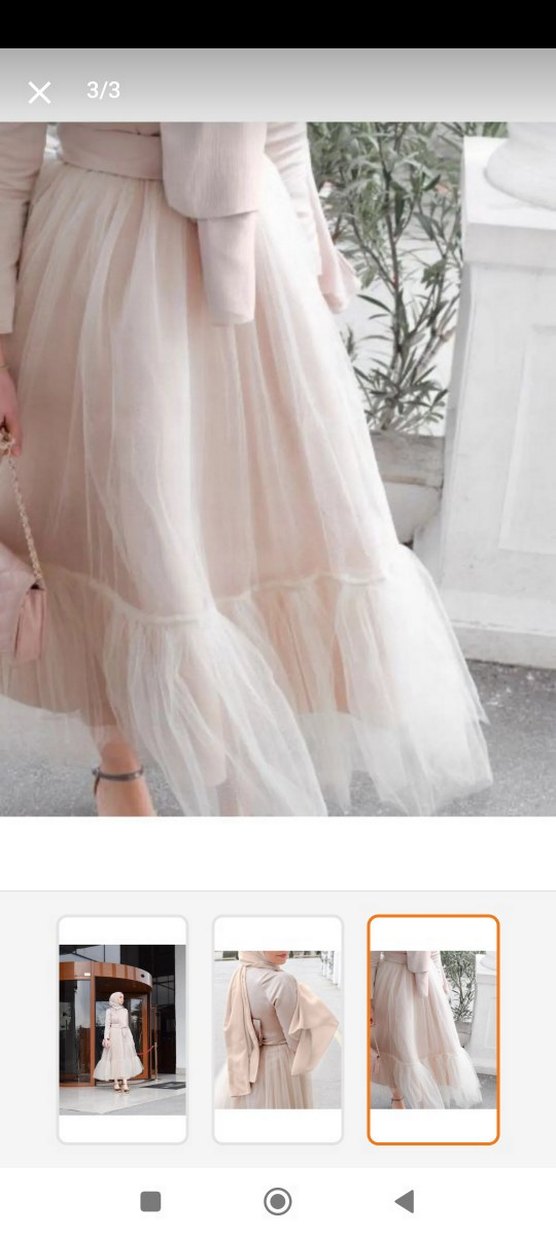 Bej Kadın Uzun Kollu Uzun Elbise - Görsel 3