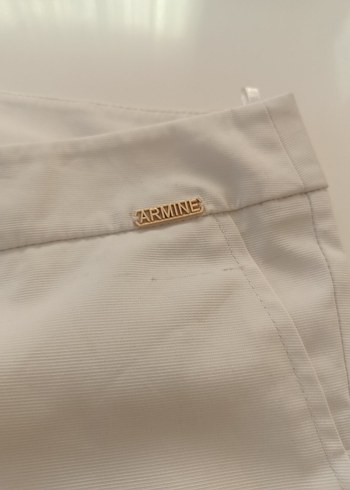 beyaz kumaş pantolon - Görsel 3