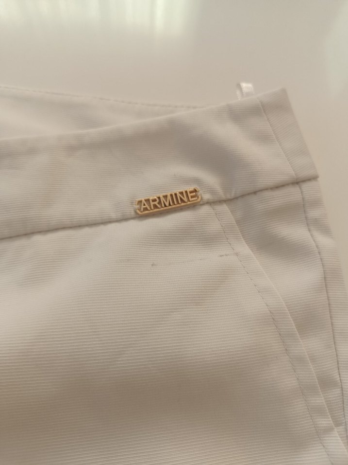 beyaz kumaş pantolon - Görsel 3