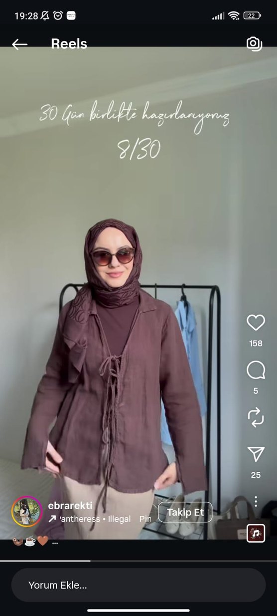 kahverengi kimono - Görsel 2