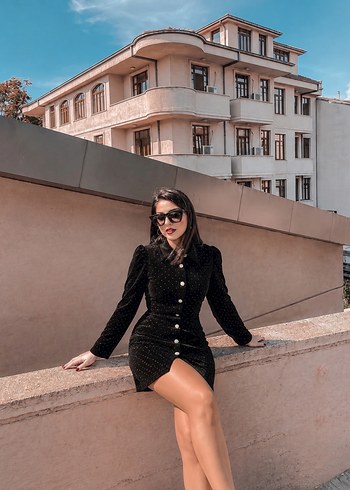 Defacto Sikligin Siyah Dokunusu Mini Elbise